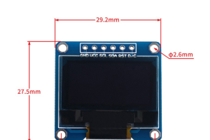 6针的12864屏0.96寸OLED显示屏模块